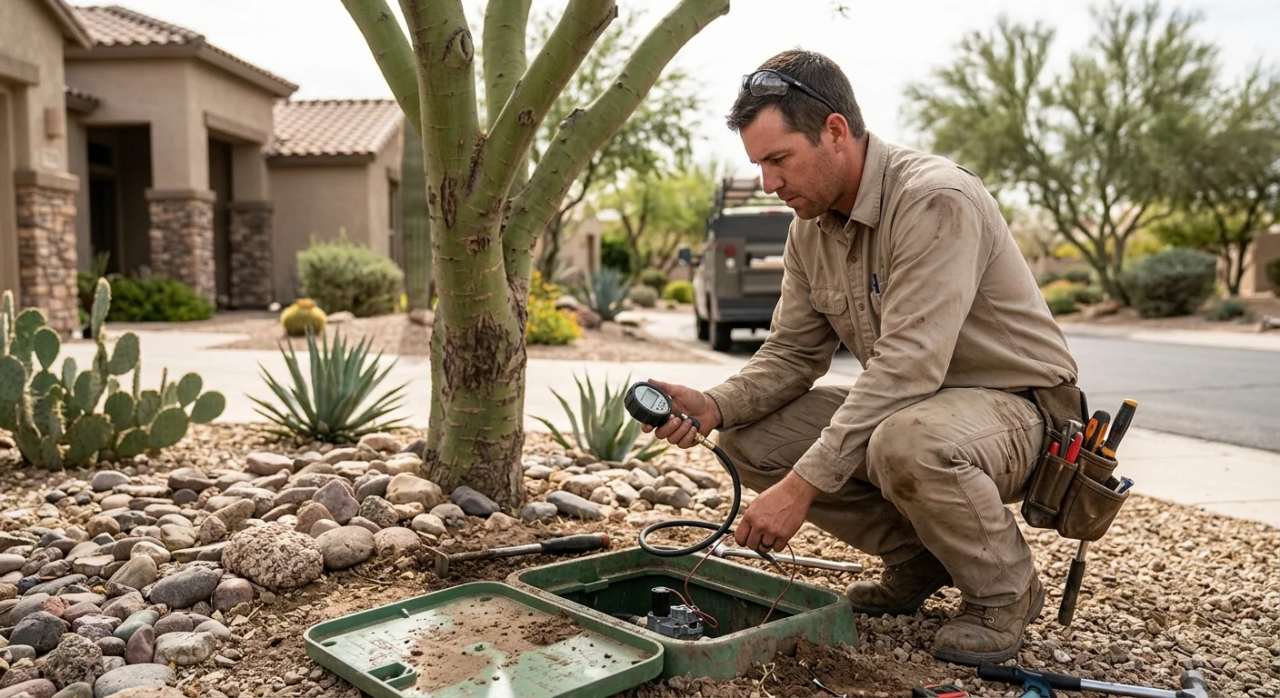 Fountain Hills Tree Specialists technician testing system performance