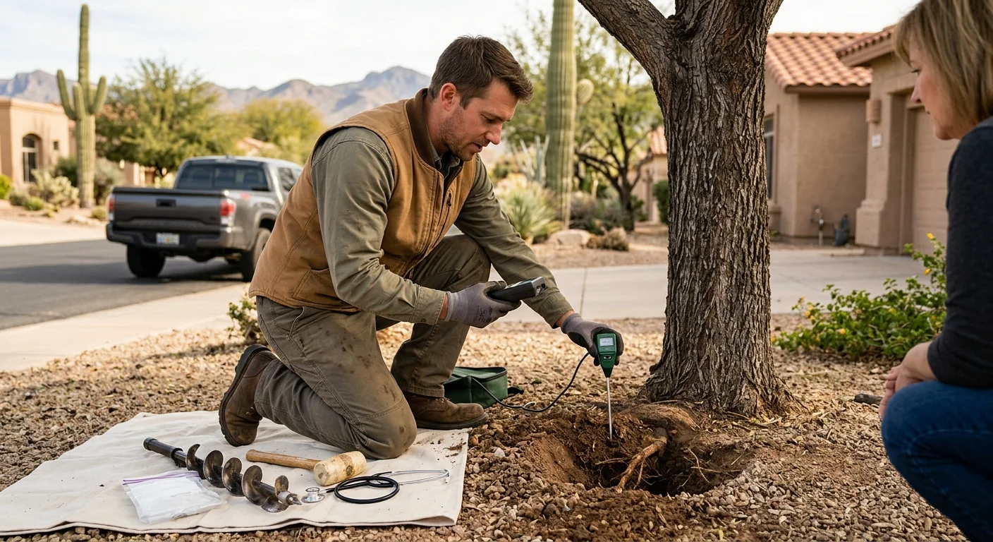 Fountain Hills Tree Specialists technician testing system performance
